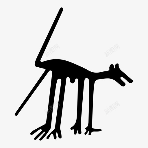 DogLinesNazca图标svg_新图网 https://ixintu.com Dog Lines Nazca NazcaLines Peru