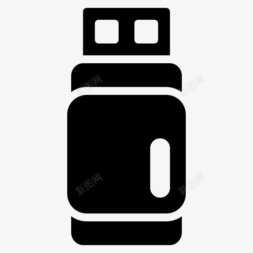 闪盘驱动器存储器图标svg_新图网 https://ixintu.com usb 图形设计设备字形 存储器 闪盘 驱动器