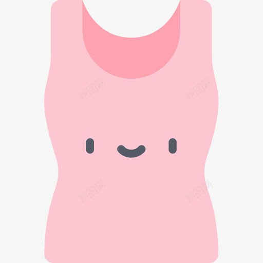 背心衣服85平的图标svg_新图网 https://ixintu.com 平的 背心 衣服85