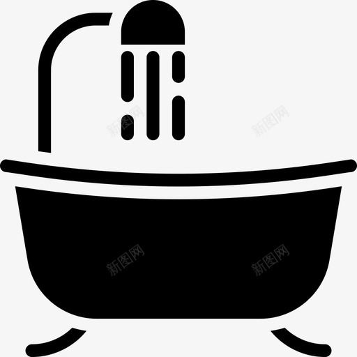 浴室家具和家用24填充图标svg_新图网 https://ixintu.com 填充 家具和家用24 浴室