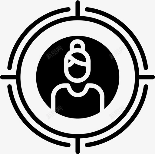 目标业务和管理5坚实图标svg_新图网 https://ixintu.com 业务和管理5 坚实 目标
