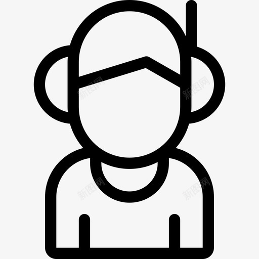 音乐节目主持人职业直系图标svg_新图网 https://ixintu.com 直系 职业 音乐节目主持人