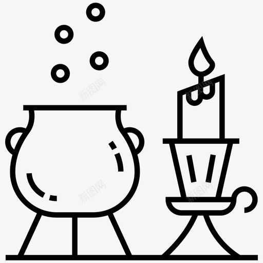 巫师食物大锅万圣节食物图标svg_新图网 https://ixintu.com 万圣节食物 大锅 巫师食物 恐怖的万圣节图标 魔法壶 魔法药水