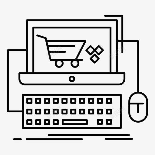 网上购物车游戏商店图标svg_新图网 https://ixintu.com 商店 游戏 游戏设计开发 网上购物车