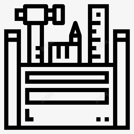 工具箱构建构造图标svg_新图网 https://ixintu.com 体系结构 工具箱 故障排除 构建 构造