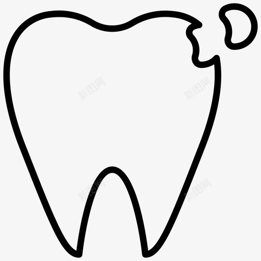 补牙图标svg_新图网 https://ixintu.com 补牙