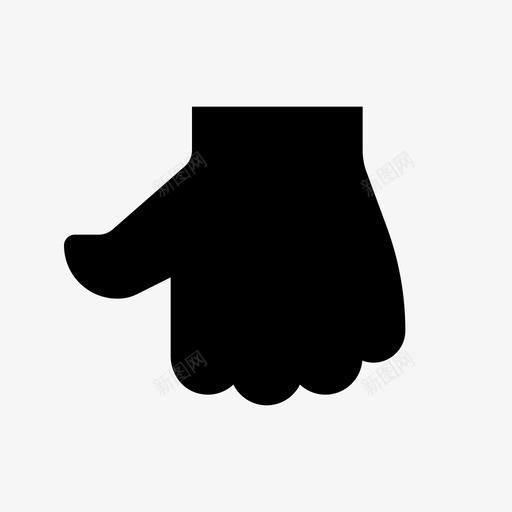拇指远足搭车图标svg_新图网 https://ixintu.com 光标指针实心 拇指 搭便车 搭车 远足 骑