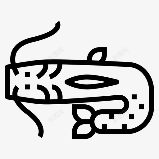 鲶鱼食物生活图标svg_新图网 https://ixintu.com 泰国 海鲜 生活 食物 鲶鱼