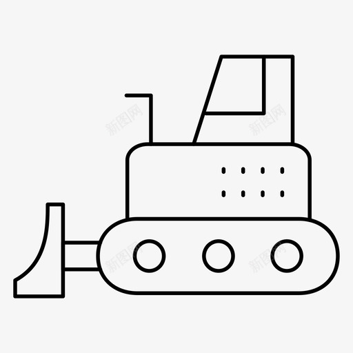 起重机建筑升降机图标svg_新图网 https://ixintu.com 升降机 在建细线图标 建筑 拖拉机 机械 起重机