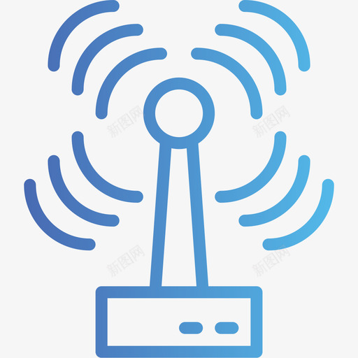 Wifi连接5号旅舍梯度图标svg_新图网 https://ixintu.com 5号旅舍 Wifi连接 梯度