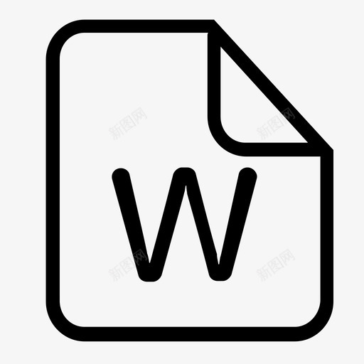 Word文档svg_新图网 https://ixintu.com Word文档