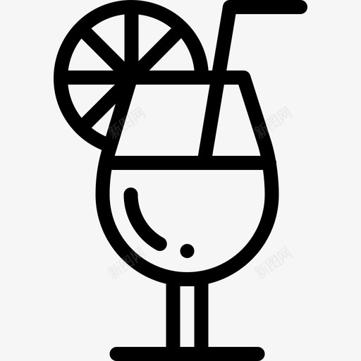 鸡尾酒夏季派对19直系图标svg_新图网 https://ixintu.com 夏季派对19 直系 鸡尾酒