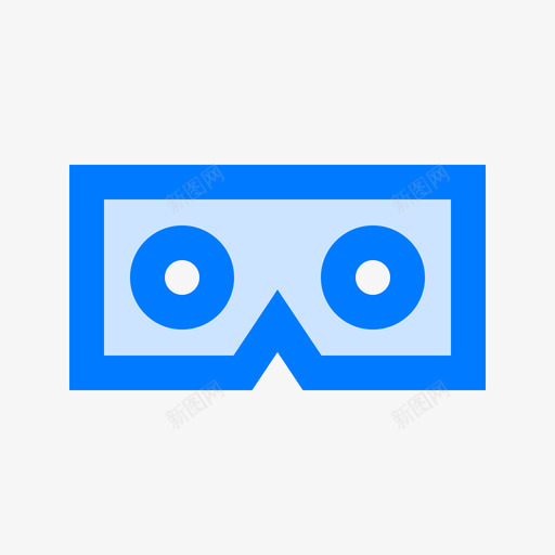 Vr眼镜Vr4蓝色图标svg_新图网 https://ixintu.com Vr4 Vr眼镜 蓝色