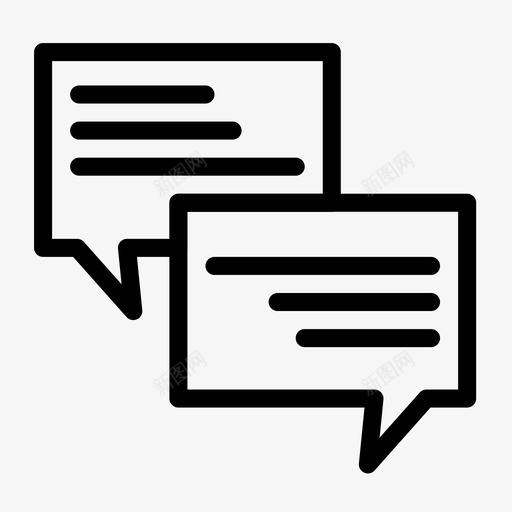 短信聊天气泡消息图标svg_新图网 https://ixintu.com 弹出 气泡 消息 短信聊天 网页搜索引擎优化和广告媒体