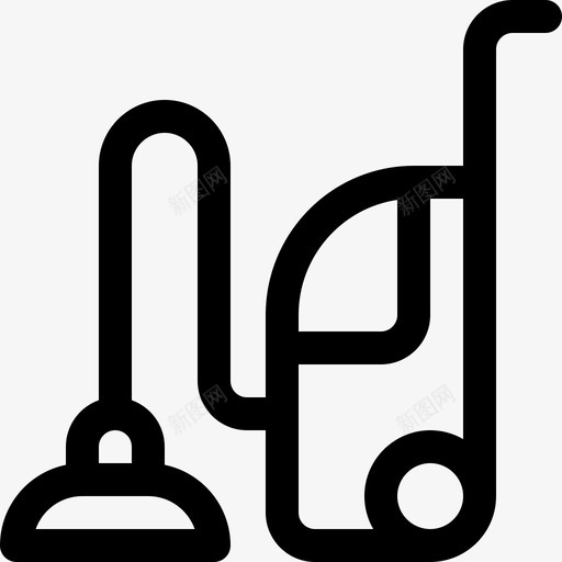 真空家庭生活5线性图标svg_新图网 https://ixintu.com 家庭生活5 真空 线性
