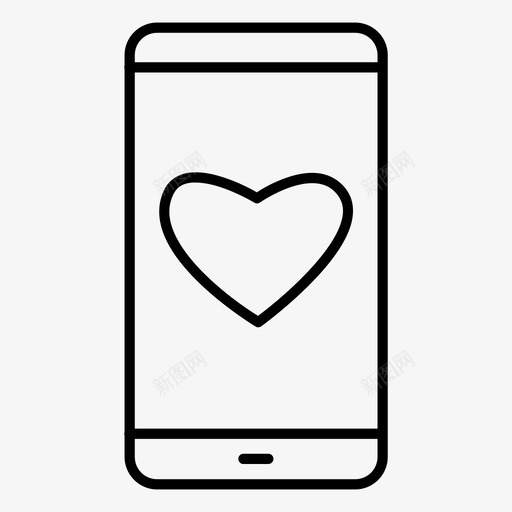 最喜欢的消息手机智能手机图标svg_新图网 https://ixintu.com 手机 智能手机 最喜欢的消息