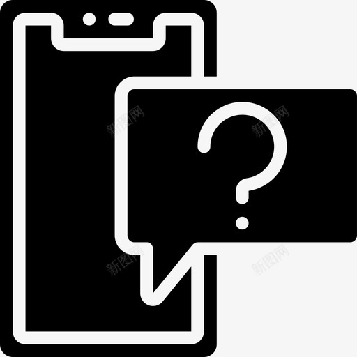 智能手机技术支持20填充图标svg_新图网 https://ixintu.com 填充 技术支持20 智能手机