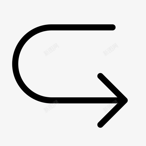 u形转弯回转后退图标svg_新图网 https://ixintu.com u形转弯 反向 后退 回转 箭头方向