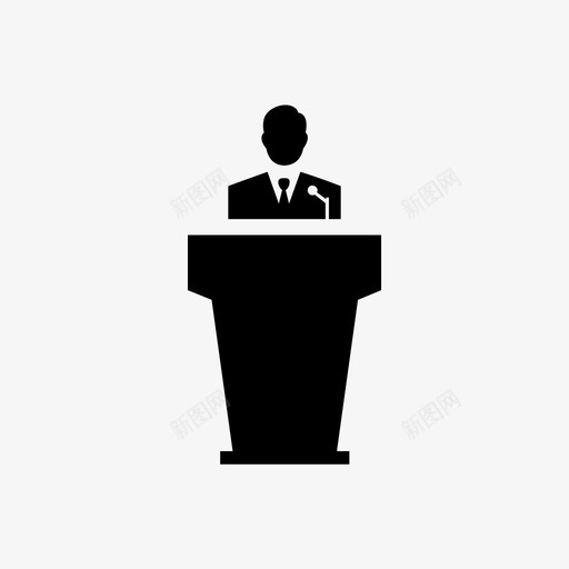 商人演讲者演讲图标svg_新图网 https://ixintu.com 商人演讲者 演讲