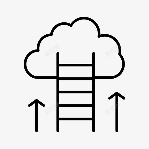 职业职业道路云图标svg_新图网 https://ixintu.com 专注 云 成功 梦想 职业 职业道路 项目管理和发展