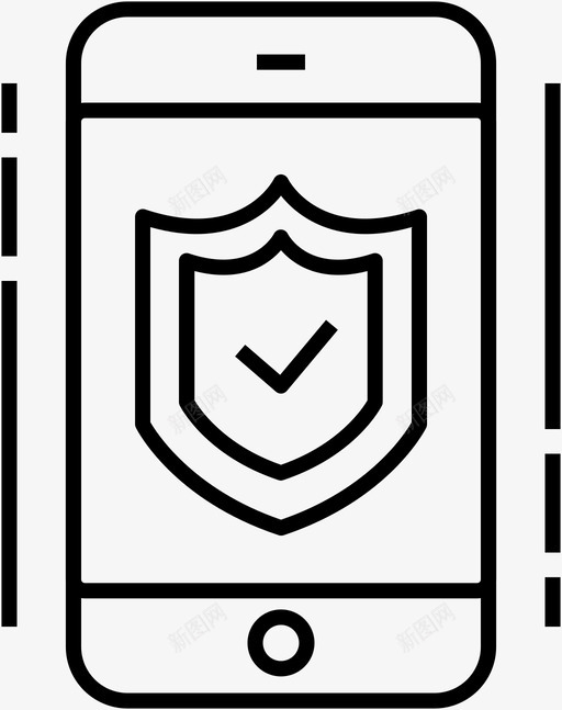移动安全移动支付安全交易图标svg_新图网 https://ixintu.com 安全交易 智能手机 移动安全 移动支付 货币 钱包 银行和支付
