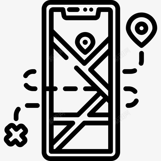 航海冒险26直线型图标svg_新图网 https://ixintu.com 冒险26 直线型 航海