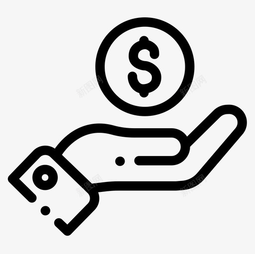 手电子商务83线性图标svg_新图网 https://ixintu.com 手 电子商务83 线性