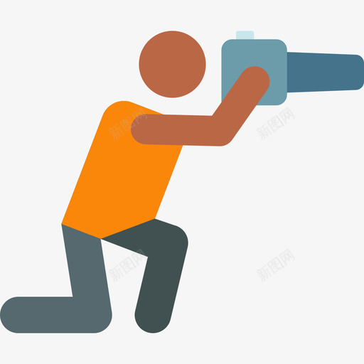 摄影师冒险人类象形图色彩图标svg_新图网 https://ixintu.com 冒险人类象形图 摄影师 色彩
