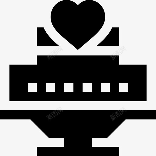 婚礼蛋糕婚礼135填充图标svg_新图网 https://ixintu.com 填充 婚礼135 婚礼蛋糕