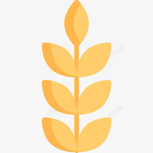 小麦园艺50平坦图标svg_新图网 https://ixintu.com 园艺50 小麦 平坦