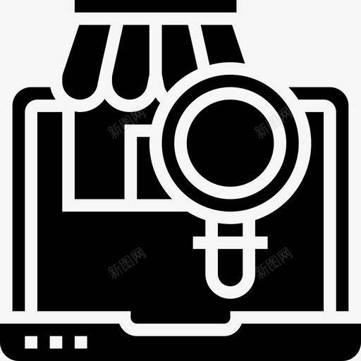 在线商店社交媒体64字形图标svg_新图网 https://ixintu.com 在线商店 字形 社交媒体64