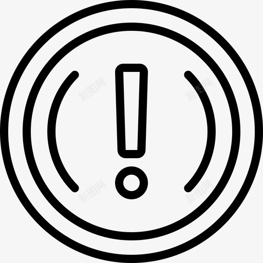 重要的警告的感叹号图标svg_新图网 https://ixintu.com 感叹号 标记 留言 警告的 重要的