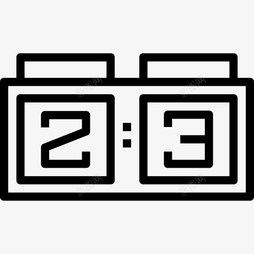 记分板足球元素3直线图标svg_新图网 https://ixintu.com 直线 记分板 足球元素3