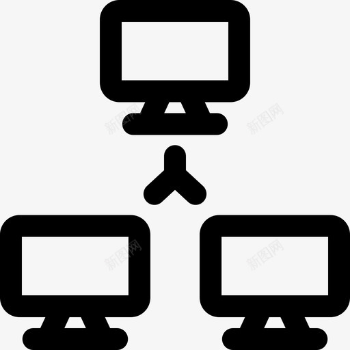计算机网络互联网共享图标svg_新图网 https://ixintu.com 云计算 互联网 共享 技术 计算机网络
