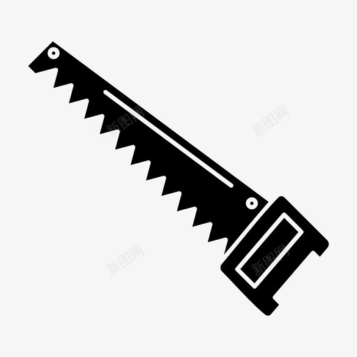 锯施工手图标svg_新图网 https://ixintu.com 工具 建筑和施工 手 施工 锯