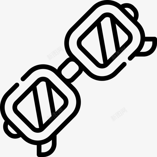 眼镜平面师6线性图标svg_新图网 https://ixintu.com 平面设计师6 眼镜 线性