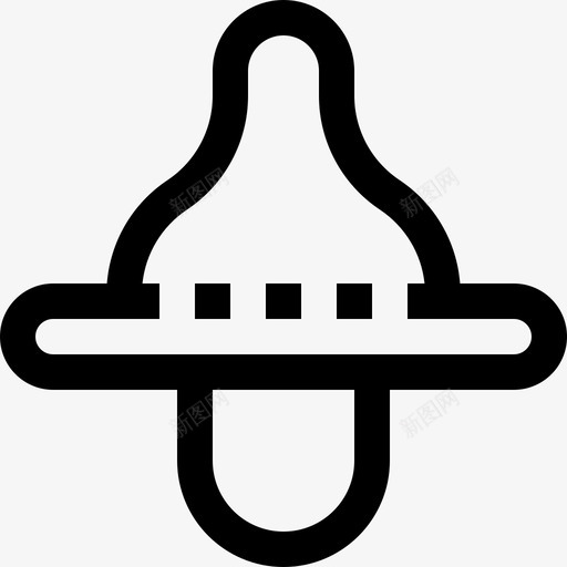 乳头缝纫布和儿童线性图标svg_新图网 https://ixintu.com 乳头 线性 缝纫布和儿童