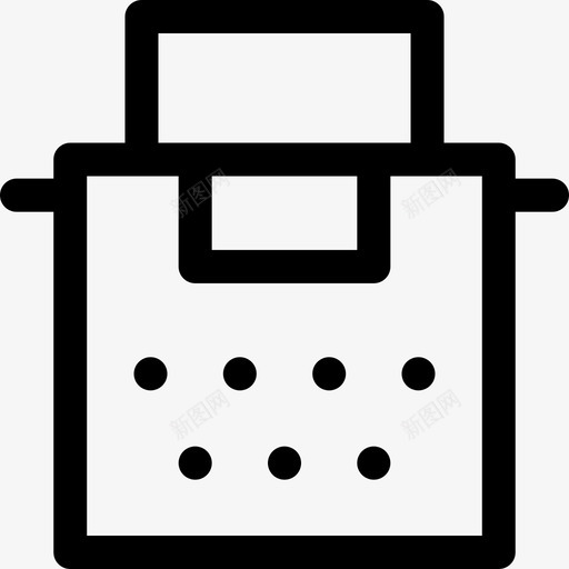 打字机编辑12直线型图标svg_新图网 https://ixintu.com 打字机 直线型 编辑设计12