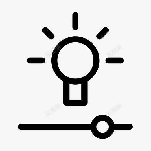 功效亮度灯图标svg_新图网 https://ixintu.com 亮度 功效 智能家居 滑杆 灯 随机5种介质