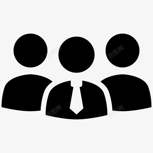 团队人员用户图标svg_新图网 https://ixintu.com 人员 团队 用户 联系人