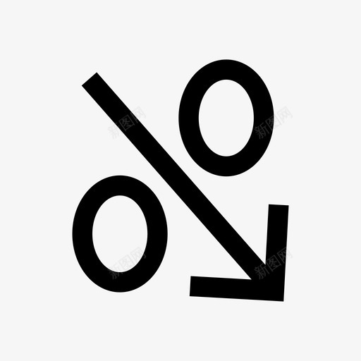 下跌百分比图表下跌图标svg_新图网 https://ixintu.com 下跌 下跌百分比 图表 股票图标填充颜色集合