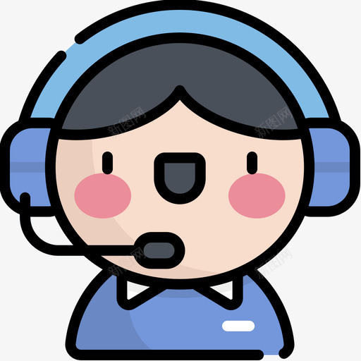 客户服务营销55线性颜色图标svg_新图网 https://ixintu.com 客户服务 线性颜色 营销55