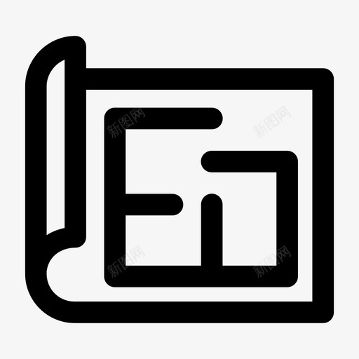 物业平面图蓝图随机7粗体图标svg_新图网 https://ixintu.com 物业平面图 蓝图 随机7粗体