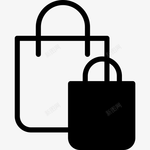 购物袋商务238实心图标svg_新图网 https://ixintu.com 商务238 实心 购物袋