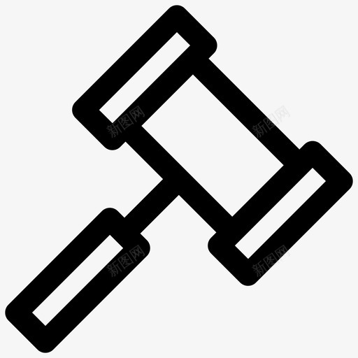 锤子犯罪判决图标svg_新图网 https://ixintu.com gdpr 公正 判决 敲门 法律 犯罪 锤子