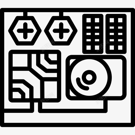 计算机cpu主板处理器图标svg_新图网 https://ixintu.com 主板 处理器 技术 计算机cpu 计算机硬件