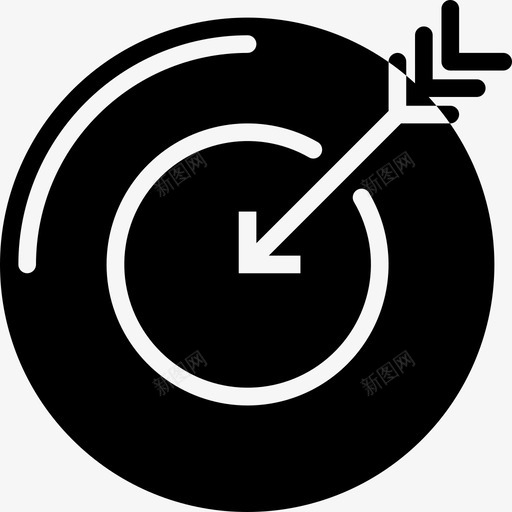 目标商务和办公室21填充图标svg_新图网 https://ixintu.com 商务和办公室21 填充 目标