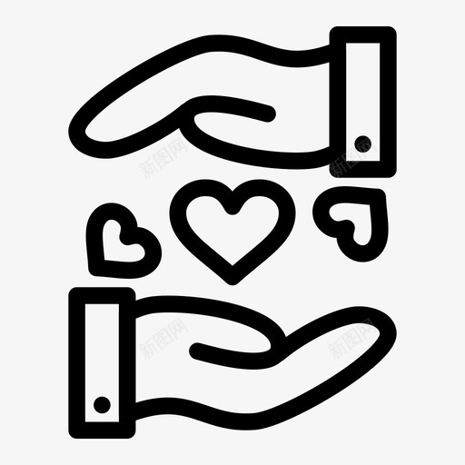 爱分享心情人节图标svg_新图网 https://ixintu.com 婚礼 心 情人节 情人节免费矢量图标 爱分享