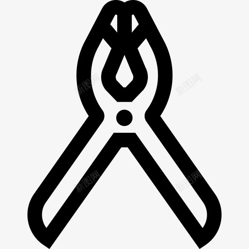 钳子木工6直形图标svg_新图网 https://ixintu.com 木工6 直形 钳子