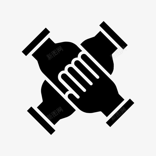 握手社区合作图标svg_新图网 https://ixintu.com 合作 合作伙伴关系 小组 握手 电子商务shoppin 社区 论坛